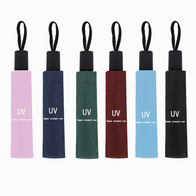 맞춤형 X302 UV 비닐 접이식 외관 자외선 우산