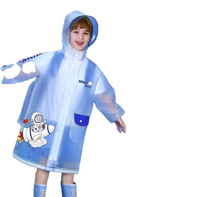 일회용 EVA 베이비 및 학생 레인코트 학교 학생을위한 어린이 폰초