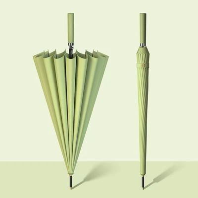 190T 나일론 직물 16k 직선 우산 자동 긴 손잡이 남성과 여성에게 이상적입니다