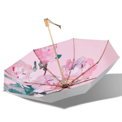 티타늄 은 접착제 자외선 보호 및 바람 저항을 위한 자외선 우산