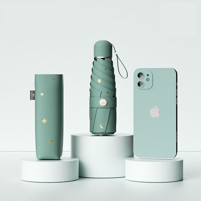 자외선 보호 여성 비와 햇빛 두 개의 자외선 비닐 우산 수동 제어