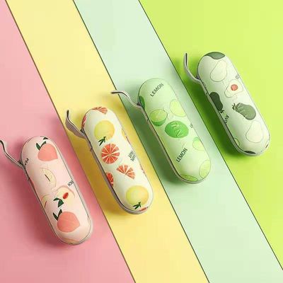 맞춤형 5 접이식 미니 주머니 우산 자외선 차단제 UV 자외선 빗자루 캡슐 과일 자외선 우산