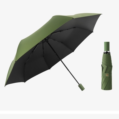 97cm 오픈 직경 비닐 코팅 우산 8 유리섬유 갈비뼈와 UV 보호