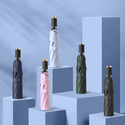 X303 블랙 접착제 자외선 차단제 자외선 비 두중-삼중 자외선 우산 미니멀리즘 스타일