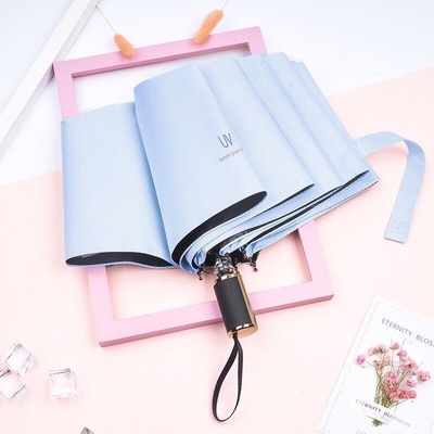 X303 블랙 접착제 자외선 차단제 자외선 비 두중-삼중 자외선 우산 미니멀리즘 스타일