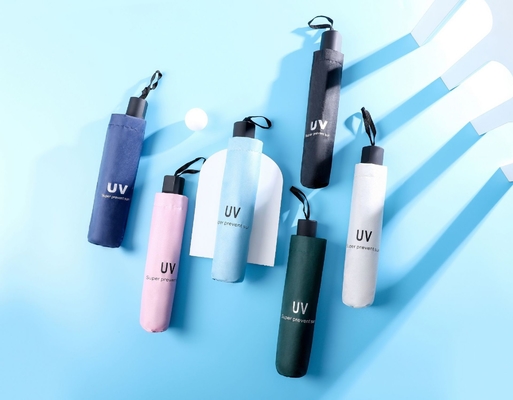 맞춤형 X302 UV 비닐 접이식 외관 자외선 우산