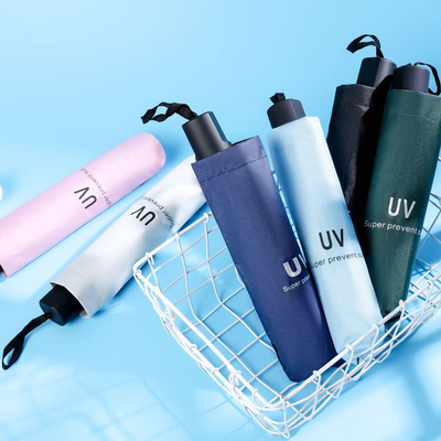 맞춤형 X302 UV 비닐 접이식 외관 자외선 우산