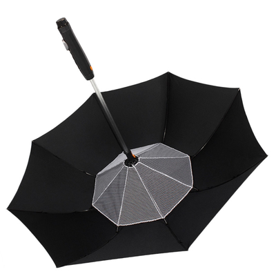 물 스프레이 안개와 로고 인쇄와 함께 Windproof 냉각 공기 팬 우산