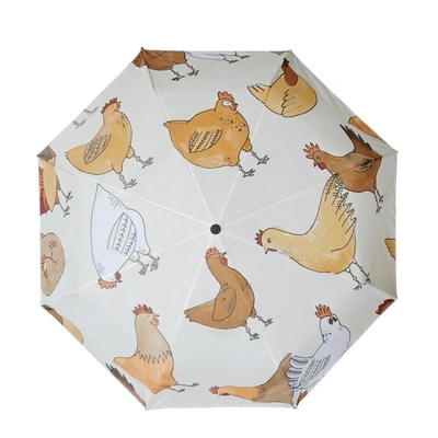 맞춤형 인쇄 로고 DIY 우산 검은 철강 샤프트와 190T 폰지 천