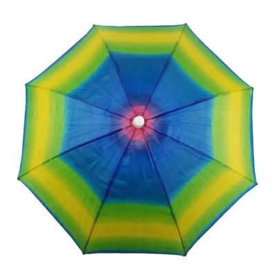 강철 리브 재료와 맞춤형 인쇄 로고로 된 성인용 미니 우산 모자