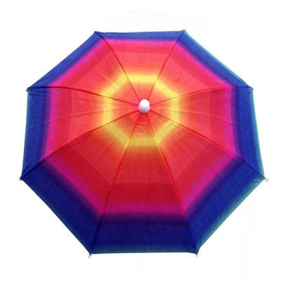 강철 리브 재료와 맞춤형 인쇄 로고로 된 성인용 미니 우산 모자