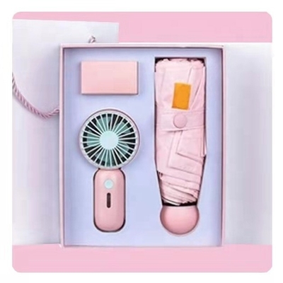 우산 선물: 맞춤형 박스: 1기능의 USB 재충전 가능한 소형 휴대용 팬