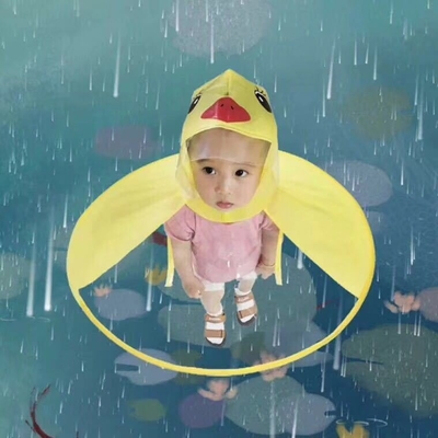 사용자 지정 로고 인쇄 UFO 투명한 방수 펀초 어린이 성인 연령대