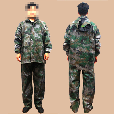 야외 노동 보호 자루와 바지는 성인용 스플릿 정글 위장 세트