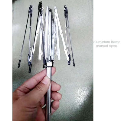 5.6 인치 길이 커스텀 블랙 코팅 패널 우산 6 접힌 커스텀 인쇄 로고