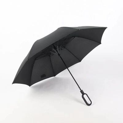 바람과 방수 우산 로고 인쇄로 사용자 정의 휴대용 2 접기