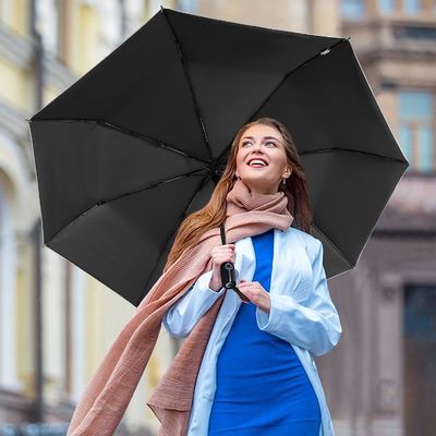 폴리에스테르 UPF 50 바람 막성 자외선 보호 여행 우산 46 &quot;은하 가루 자동차 우산