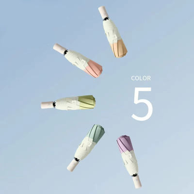 듀플 컬러 8K 3 접는 태양 보호 자동차 우산 자동 접기 MQO 100PCS