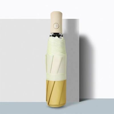 듀플 컬러 8K 3 접는 태양 보호 자동차 우산 자동 접기 MQO 100PCS