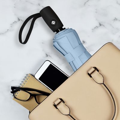 유라 블랙 코팅 190T 폰지 듀플 캔피 여행 우산