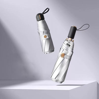 티타늄 실버 빅토리아 시크릿 프린팅 꽃 우산 성인 및 기업 선물