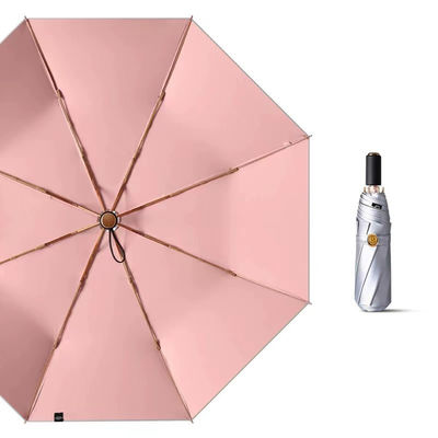 3 회사 선물용 접는 은 티타늄 우산