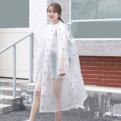 EVA 레인코트 성인용 긴 일회용 여름 레인코트