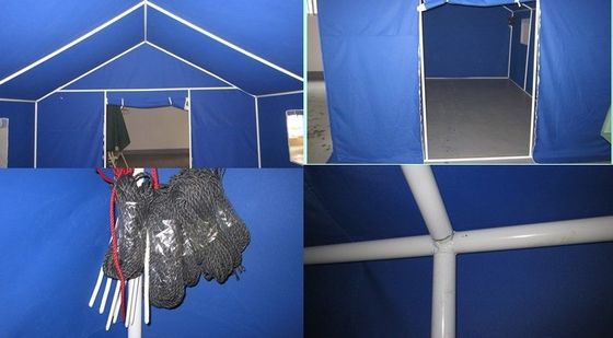 재난 구호 현장 에서 건설 인력 을 위한 두꺼운 진열 된 파이프 캠핑 텐트