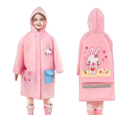 어린이용 일부분 레인코트 100% EVA 천 여행 및 야외 활동에 이상적입니다.