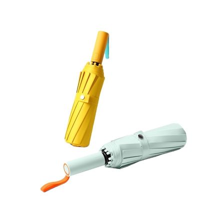 자외선 보호 72 갈비 3 접기 우산 색상 대조 및 사용자 지정 로고