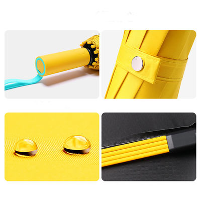 자외선 보호 72 갈비 3 접기 우산 색상 대조 및 사용자 지정 로고