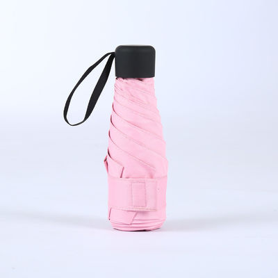 비즈니스 선물 인기 망원경 검은 우산 5 겹 미니 UV 주머니