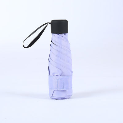 비즈니스 선물 인기 망원경 검은 우산 5 겹 미니 UV 주머니