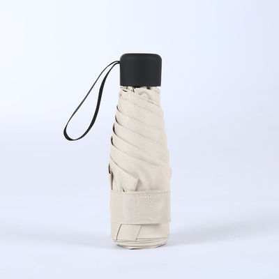 비즈니스 선물 인기 망원경 검은 우산 5 겹 미니 UV 주머니