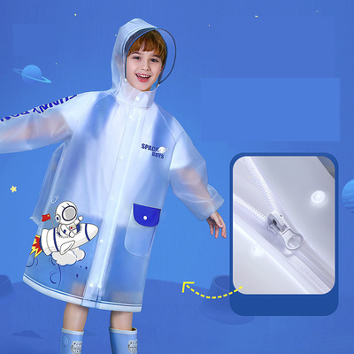 BOYS 가벼운 어린이 레인코트 아기 및 초등학교 사용자 지정 로고 인쇄