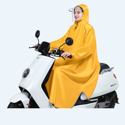 100% 폴리에스터 폰지 의 스타일리시 한 남성 및 여성 전기 자전거 폰초