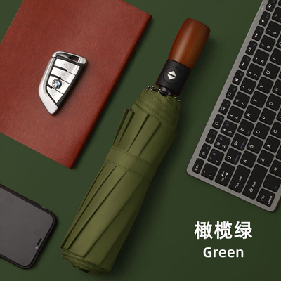 23 인치 유리섬유 프레임 자동 개방 및 나무 손잡이와 함께 비닐 우산 시장