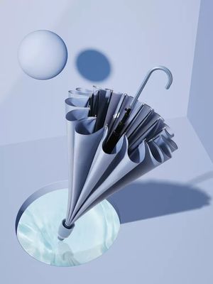 190T 포니 밀도 인쇄 로고 긴 손잡이 직선 우산 비즈니스 선물