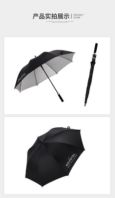 맞춤 선물 직선 은 접착제 우산 반 자동 개방 및 개방 직경 90cm