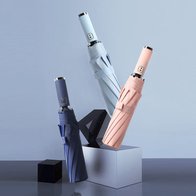 비즈니스 남성용 대형 10 뼈 두 개의 우산 밀렛 손잡이와 190T 나일론 천