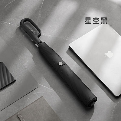 자동 개방형 자외선 차단기 우산 190T 폰지 직물 대용량 강화 반지 Buckle