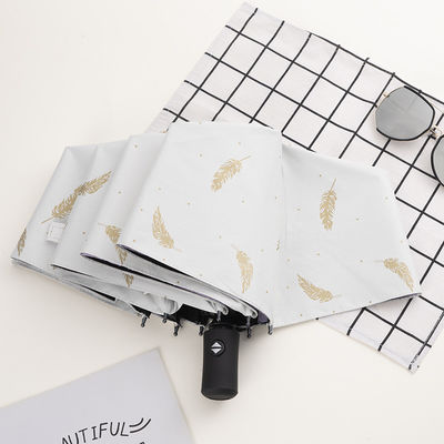 금속 셰프트 선니 레인 크리에이티브 태양 우산 인쇄 로고와 수동 제어