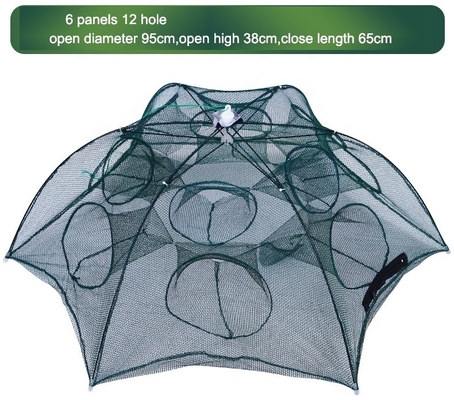휴대용 낚시네트 수동 캐스팅 먹이 함정 3mm Mesh 크기와 접기 크기 65cm