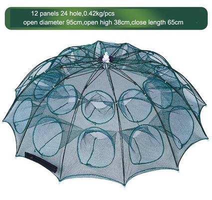 휴대용 낚시네트 수동 캐스팅 먹이 함정 3mm Mesh 크기와 접기 크기 65cm