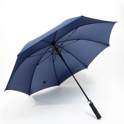 맞춤형 색상 밝은 노란색 로고 RPET 야외 활동용 골프 우산