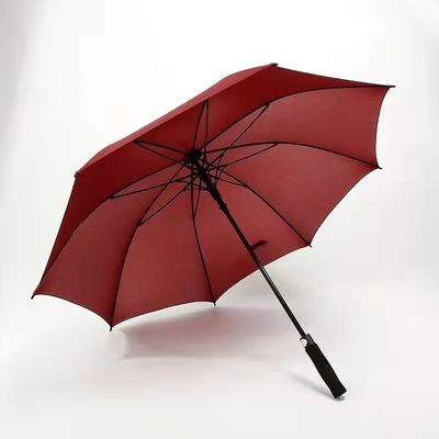 맞춤형 색상 밝은 노란색 로고 RPET 야외 활동용 골프 우산