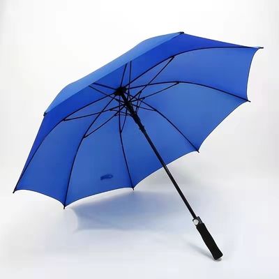 맞춤형 색상 밝은 노란색 로고 RPET 야외 활동용 골프 우산