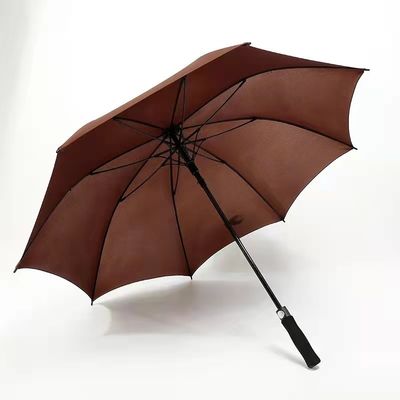 맞춤형 색상 밝은 노란색 로고 RPET 야외 활동용 골프 우산