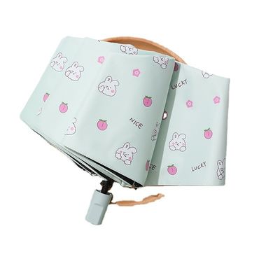 고무 코팅 손잡이 자외선 차단기 만화 동물 자외선 우산