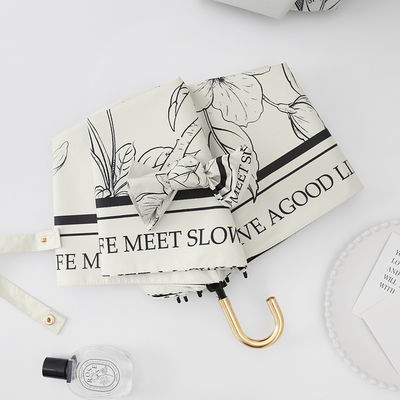 두 가지 기능 여성용 프랑스 우산 자동 접는 자외선 차단제 및 비 보호